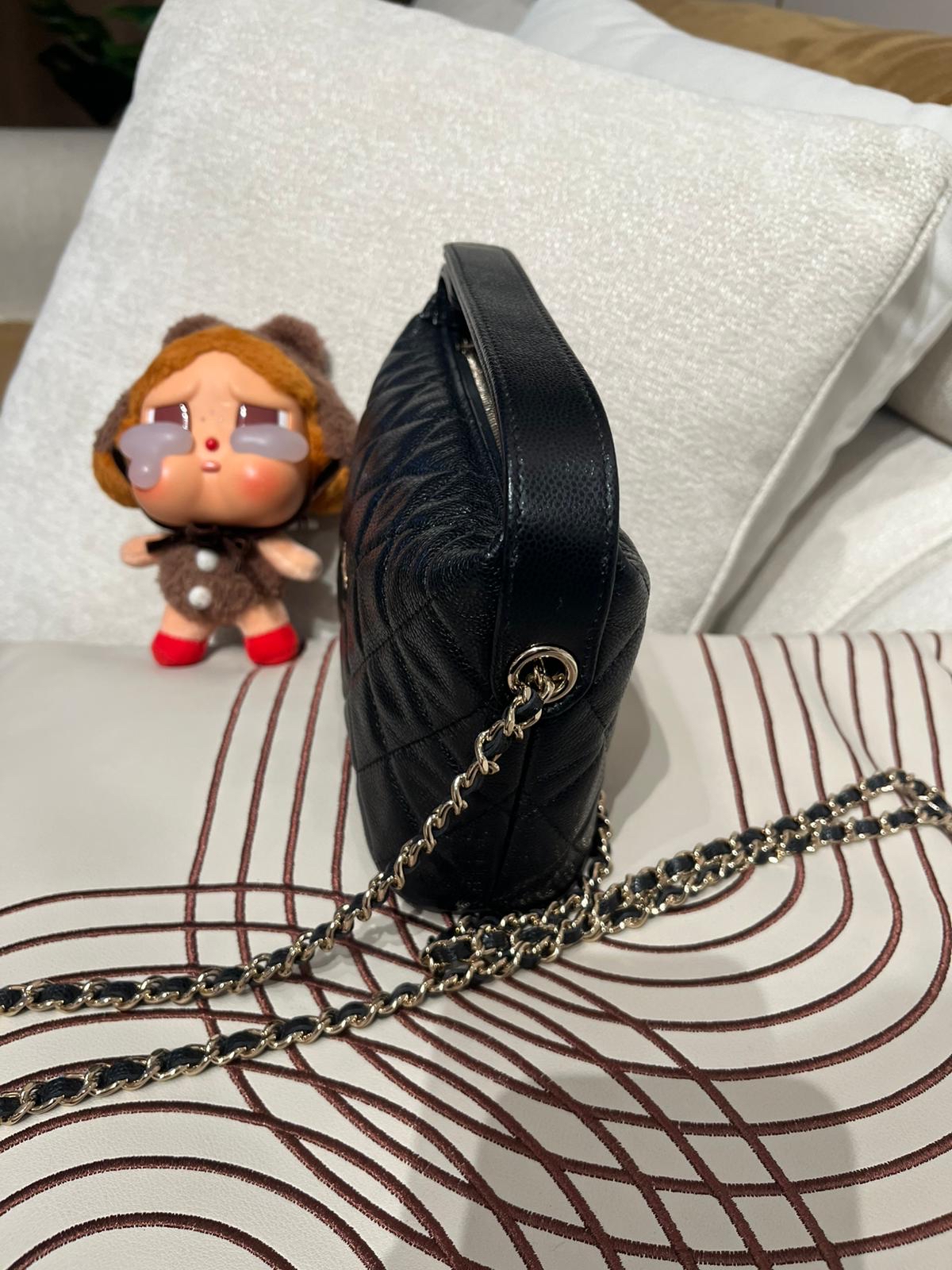 Chanel AP4386  黑色荔枝牛皮金扣 Authentic, 95%New ✅晶片✅Dust bag ✅Box