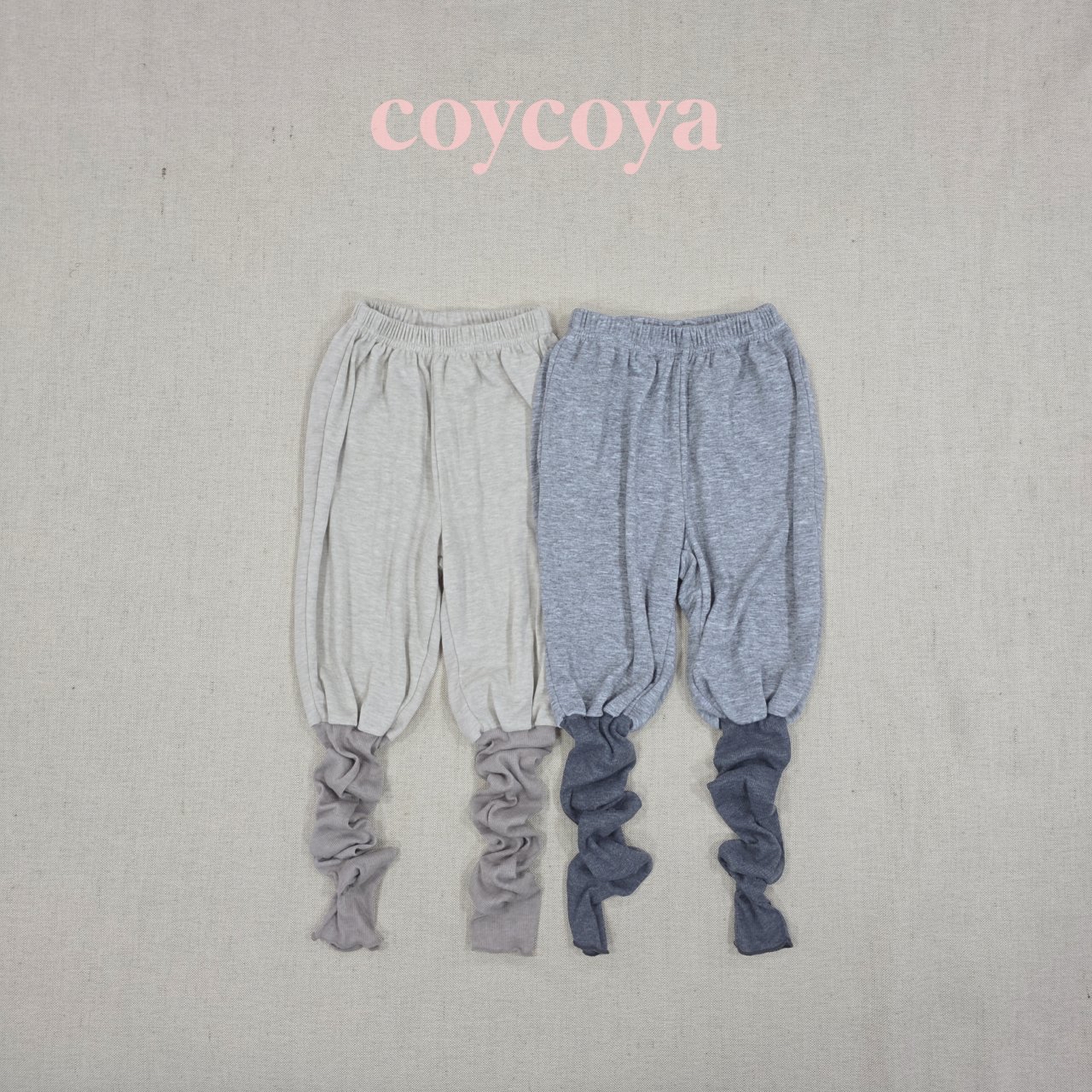 🌸預訂 韓國直送🌸🇰🇷COYCOYA兩色腳套寬鬆長褲