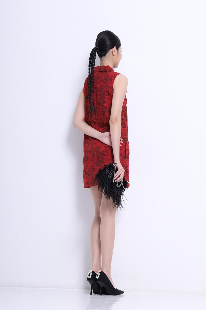 肩膀蝴蝶结🎀连身裙 2140