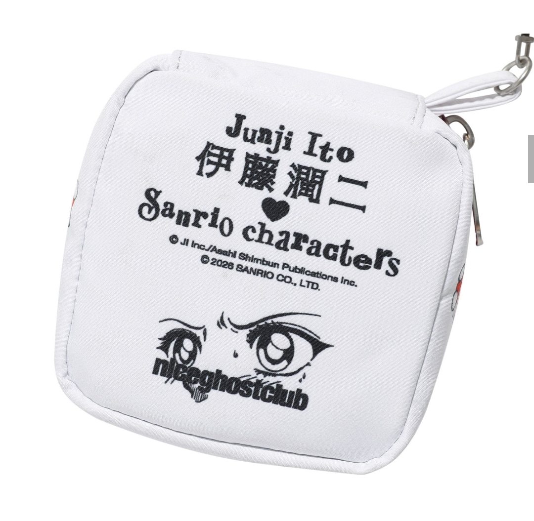 伊藤潤二  × Sanrio × niceghostclub 聯動限定系列｜Mini Pouch