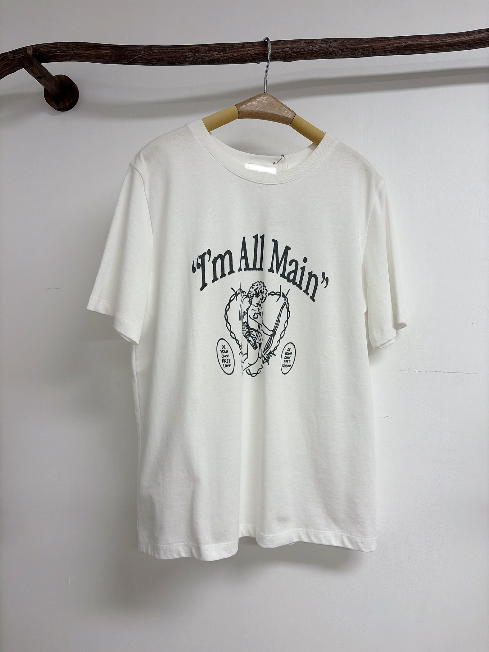 天使圖案tee