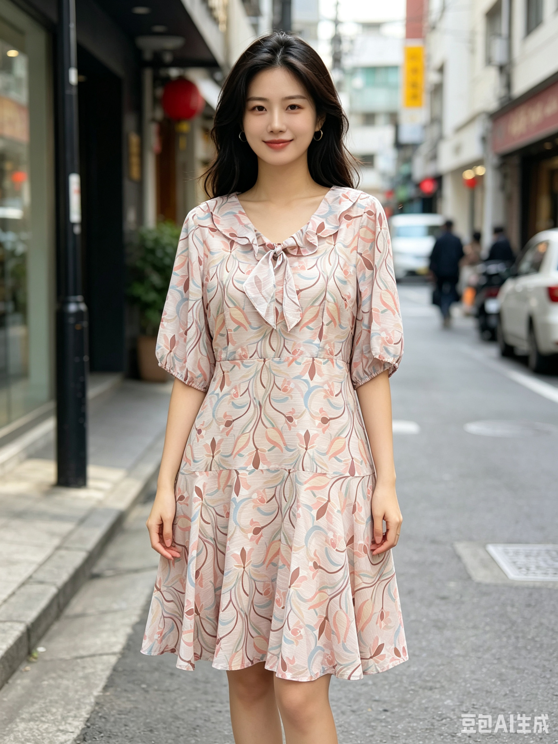 Special Printed Classic Dress