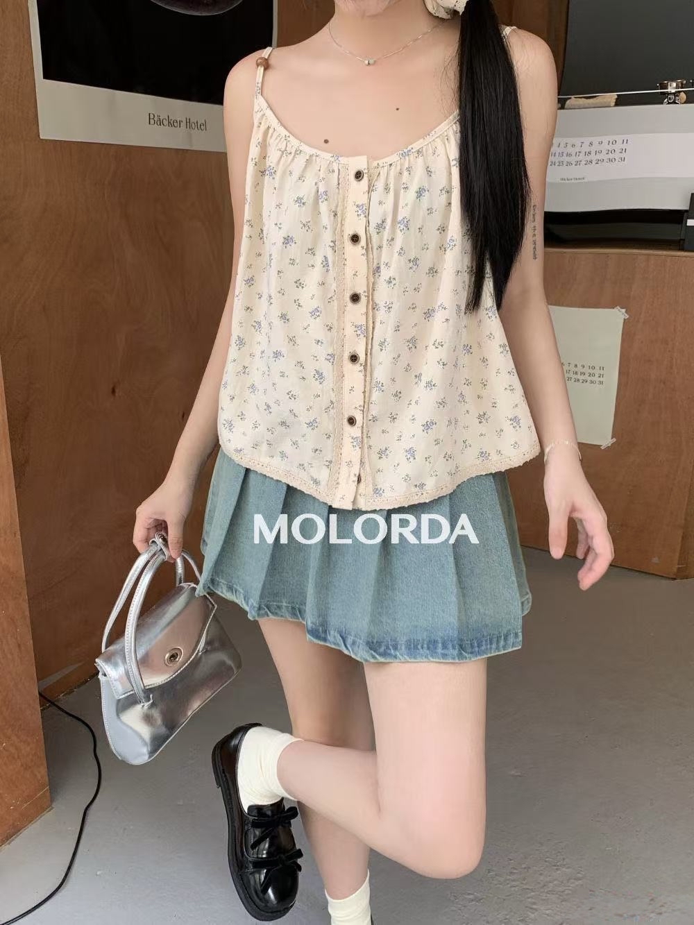 TP380韩系碎花吊带