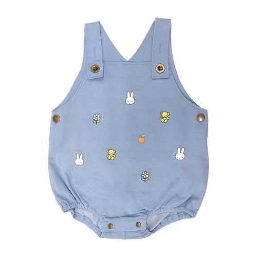 Miffy 牛仔吊帶嬰兒藍色褲 70-80cm