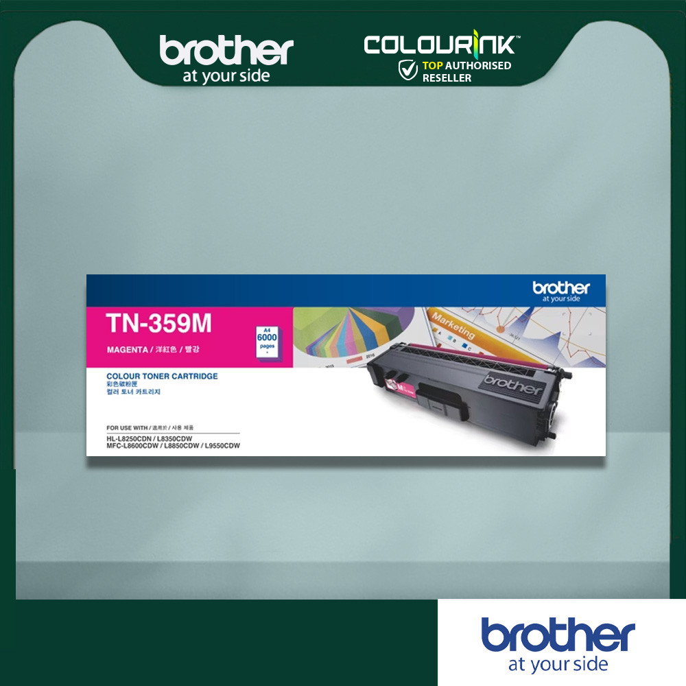 Brother Original TN-359 TN-359BK Black TN-359M Magenta TN-359Y Yellow TN-359C Cyan L8250CDN L8600CDW L8850CDW L9550CDW