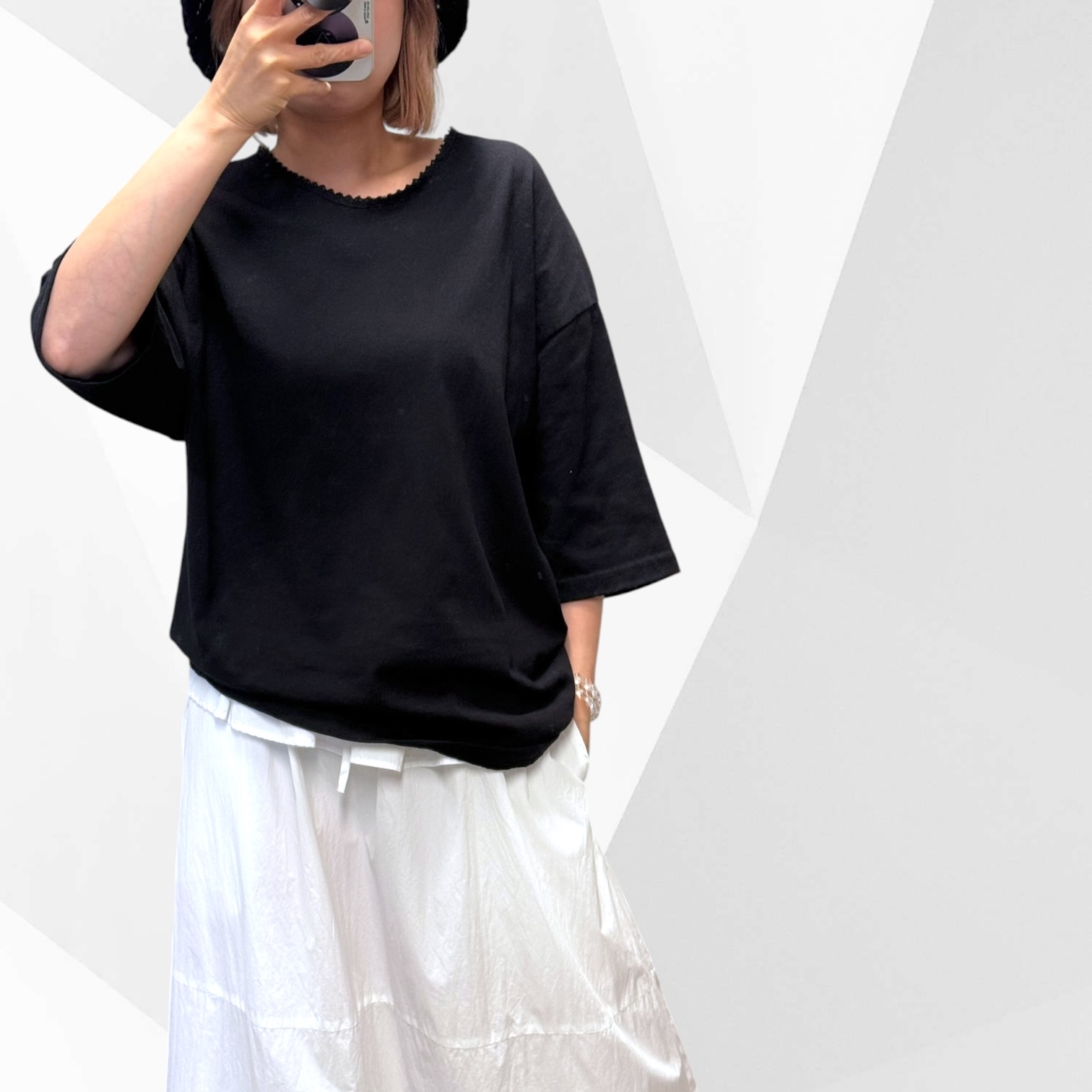 221306 Lace 領短袖Tee
