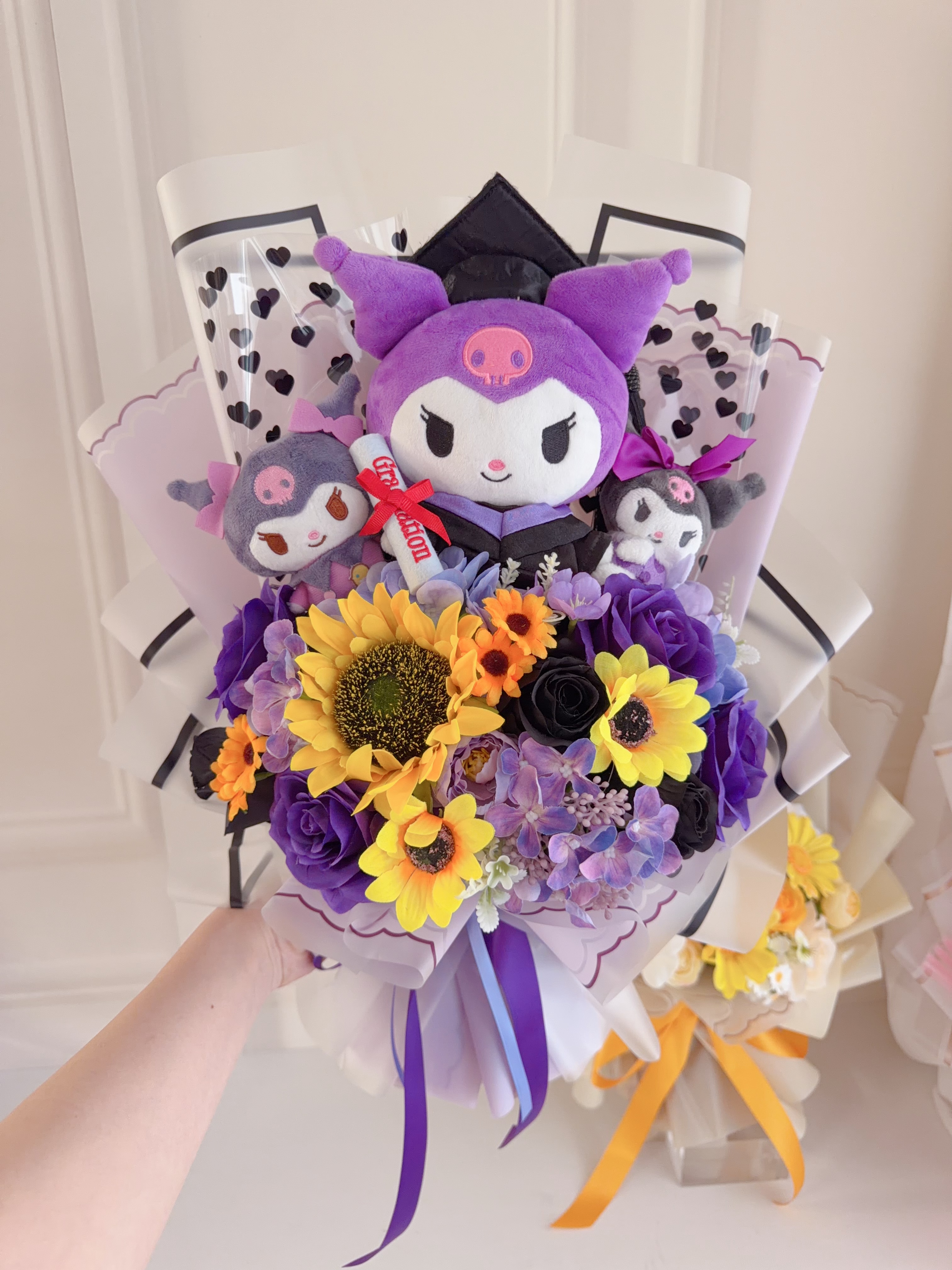 (現貨)kuromi畢業公仔花束