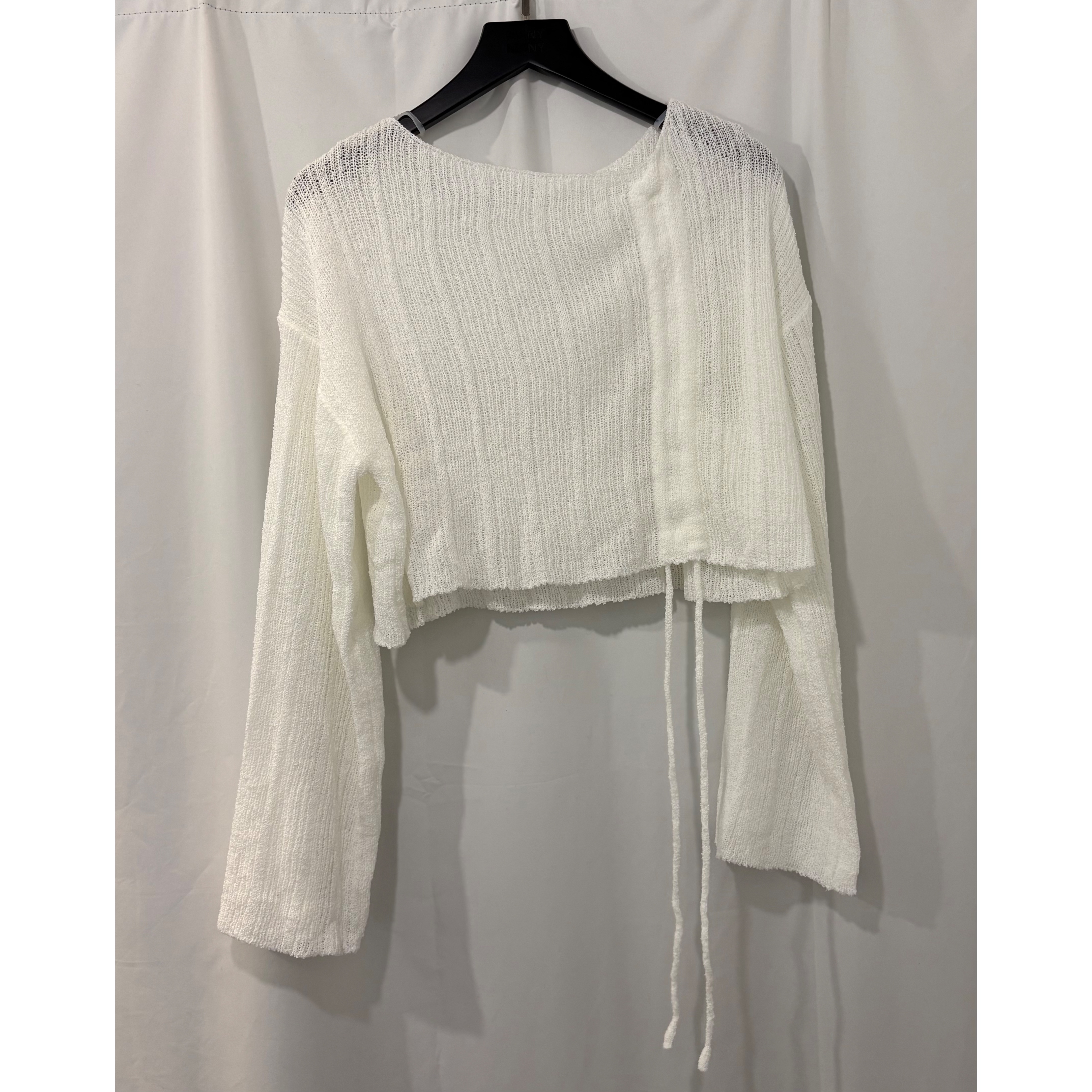 新品價5月22截💙2605T《DRAWSTRING KNIT CROP》