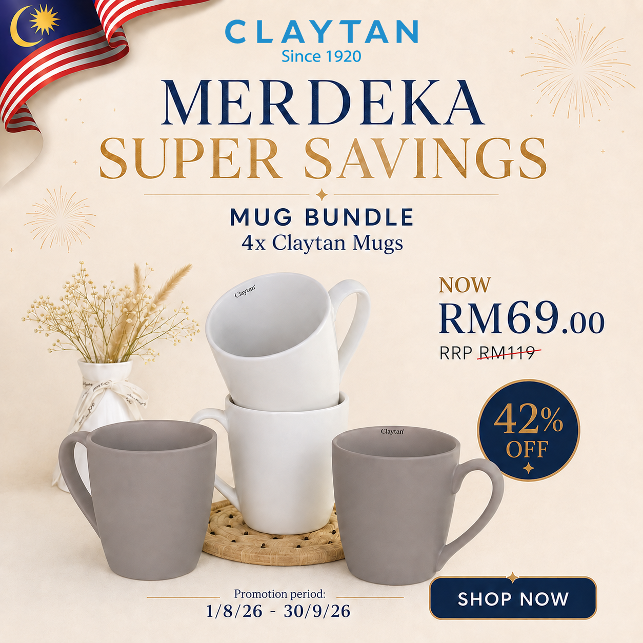 Fusion TMF70 Mug 360ml 4pc