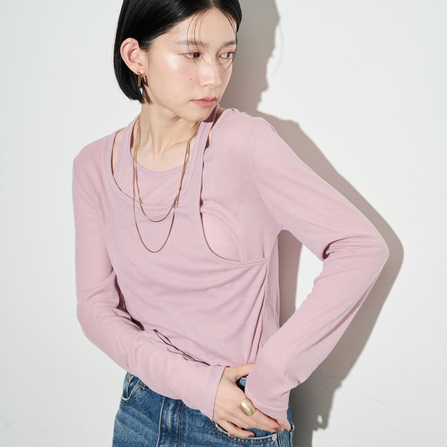 設計感薄長袖【JT031】