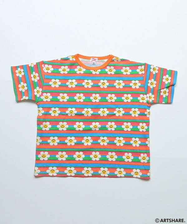 🇯🇵預訂 日本直送🇯🇵Markey’s x Wiggle Wiggle四色圖案滿印華夫格短袖T恤