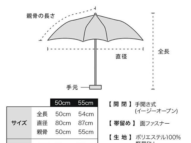 JA026 WPP022-G007324 Go-koh 極致輕盈摺傘 55cm (103g)