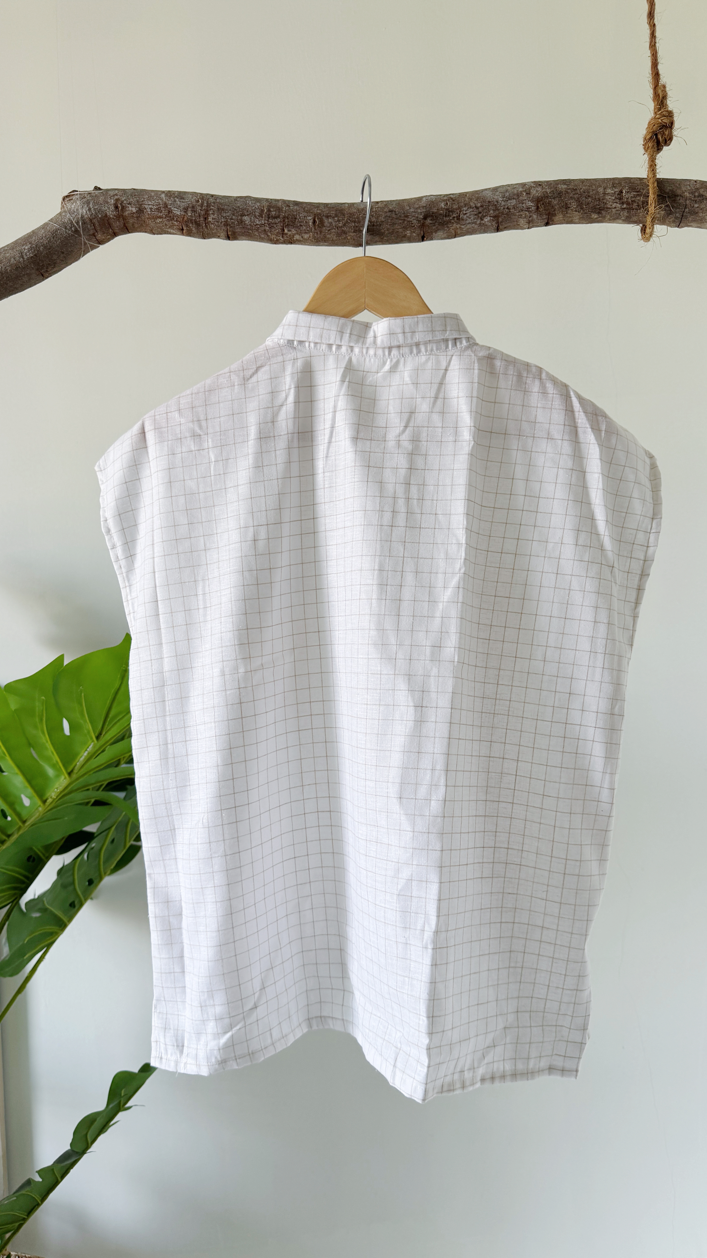 日系直肩鲸鱼刺绣衬衫