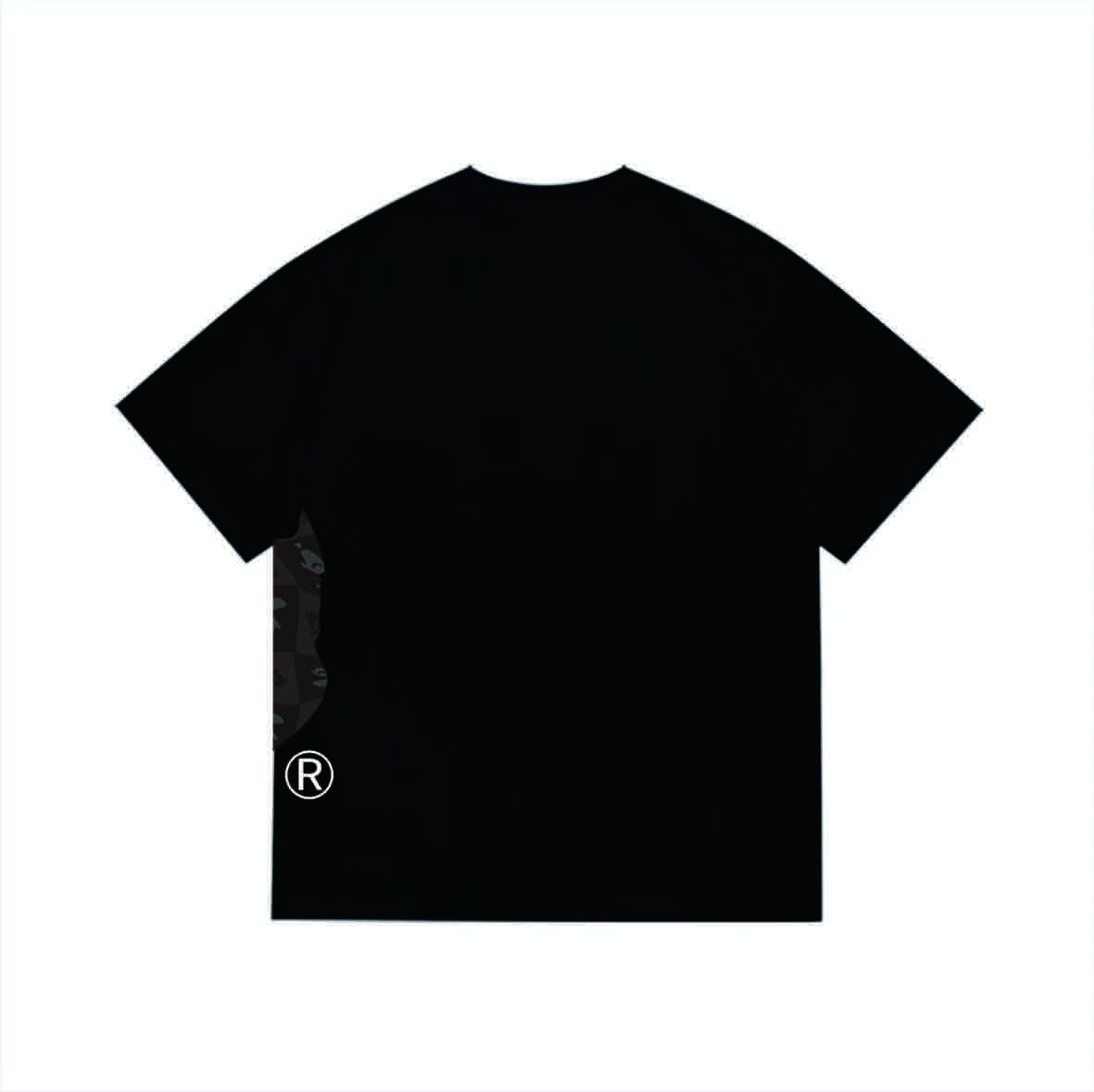 Bape Distortion Side Big Ape Head Tee