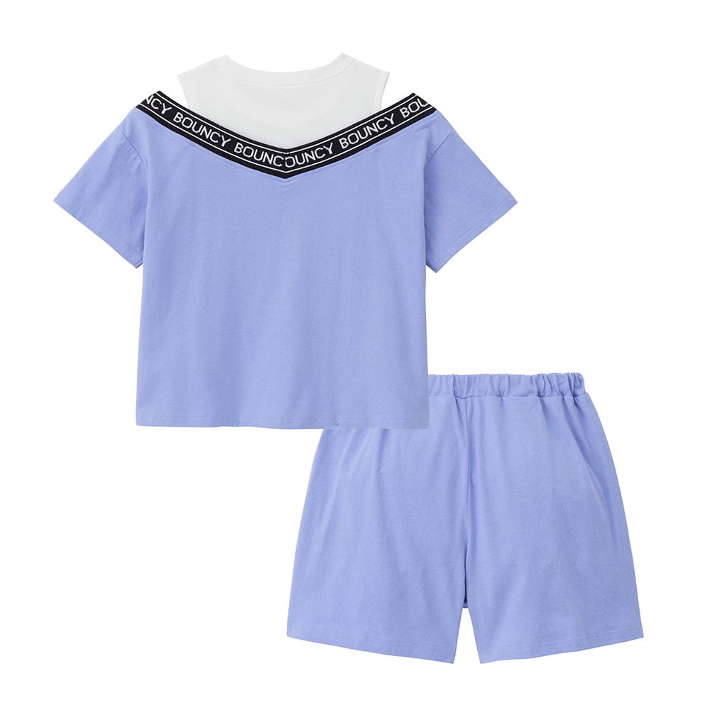 🆕【⭐訂購⭐】🌀 🇯🇵 日本直送 GITA 疊層式 露肩Tee+短褲 套裝［2款選］🌀 [ELDA-0057][260507]