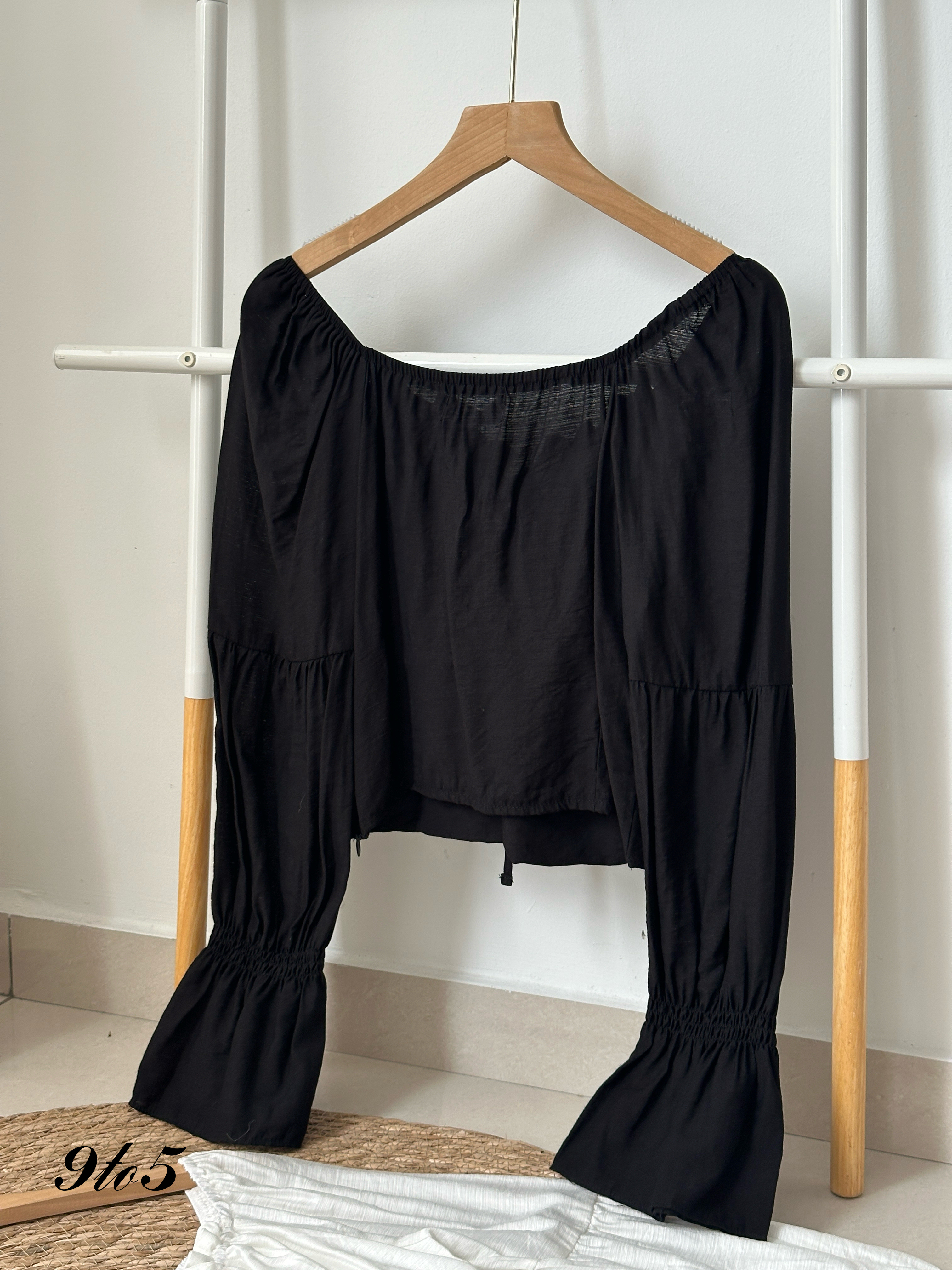 T3969 Bow-tie Off-shoulder Top - 3 Colors