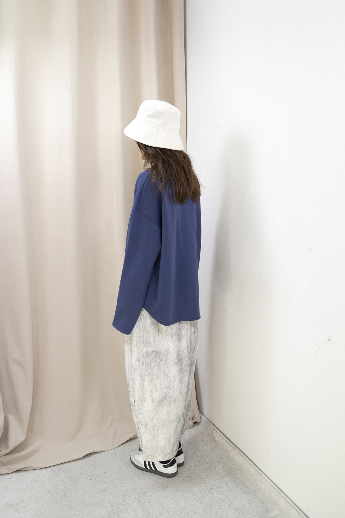 雲朵棉！微鬆造型上衣（紫藍色）