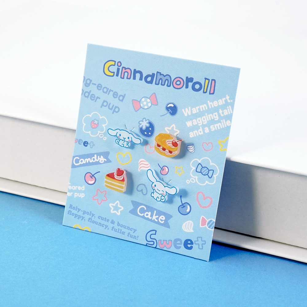 📦訂購 台灣限定 三麗鷗SanrioＸSTORY 故事銀飾 Cinnamoroll 系列 玉桂狗造型耳環