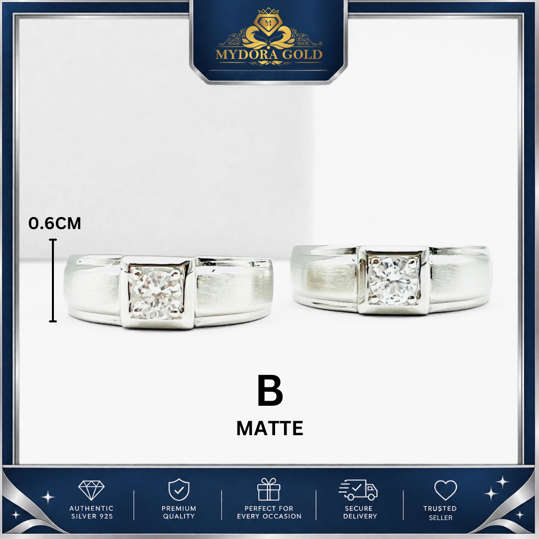 MYDORA 925 Silver Ring - Cincin SOLEMN ONE Collection