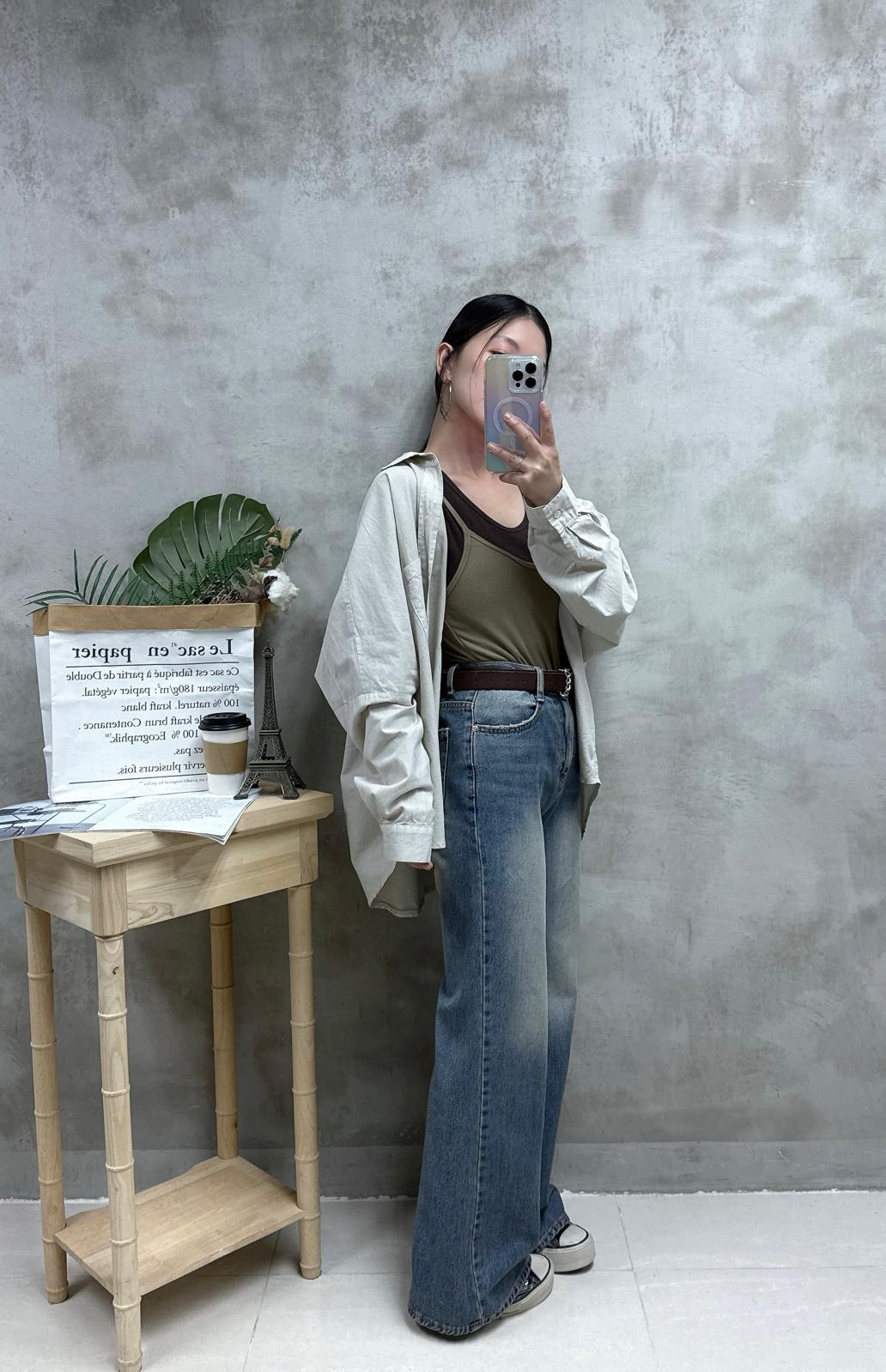 D11 oversize 洗水棉恤衫