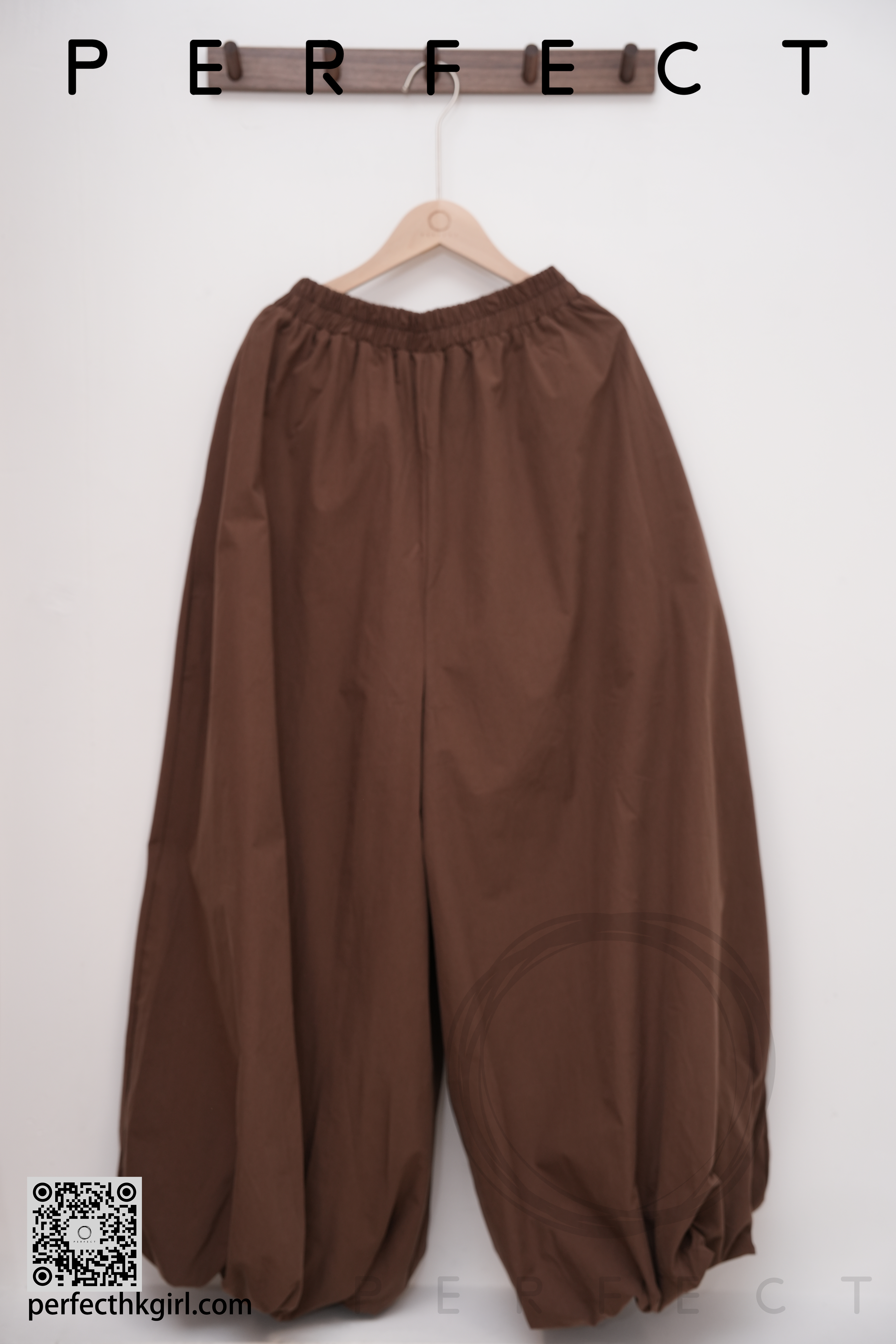 P0032_百搭舒適燈籠褲（大地啡色）