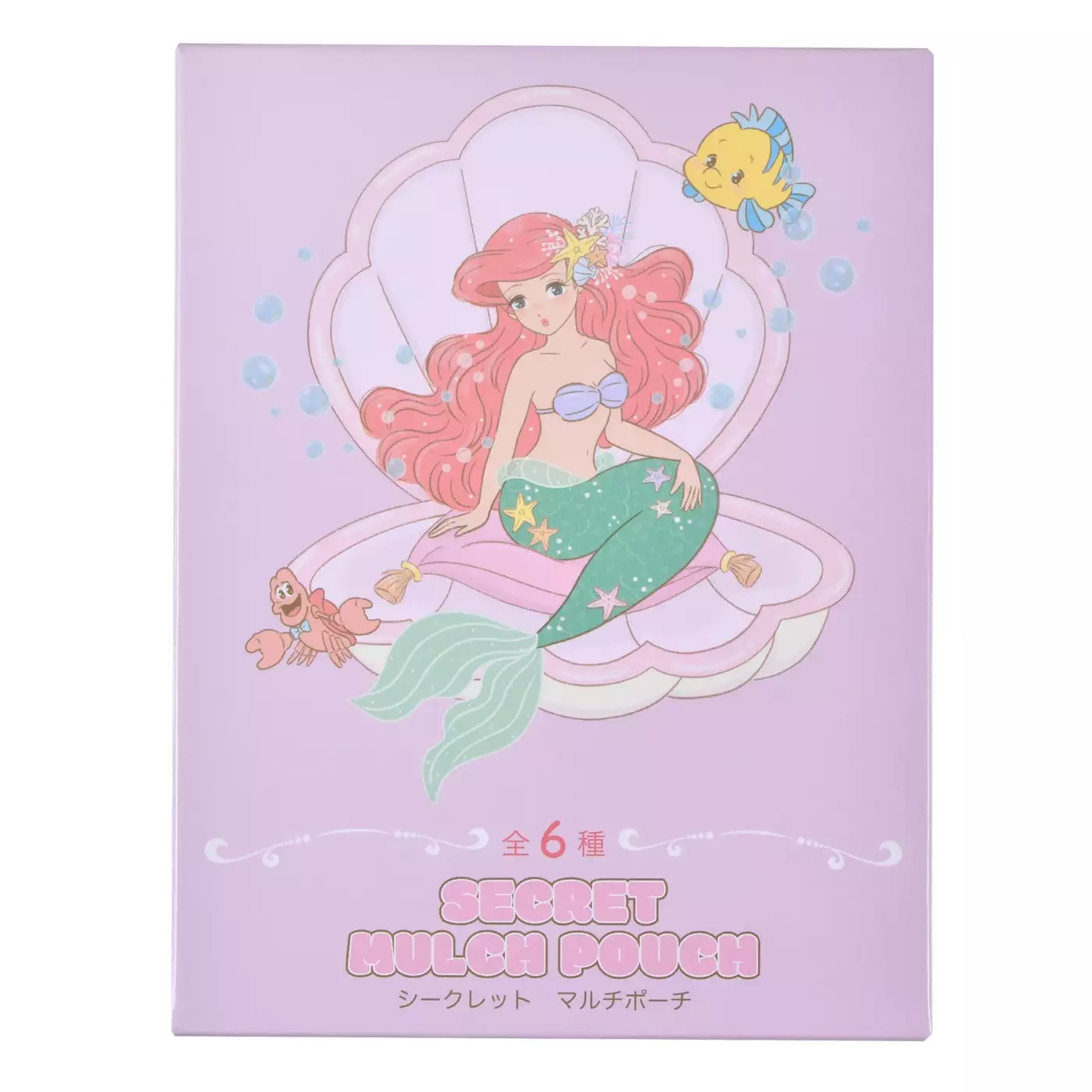  🌸 【預訂】Ariel & Max Mini Pouch (隨機) - The Little Mermaid.Illustrated by mikko