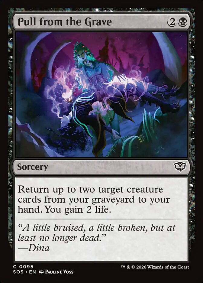 [EN] [Foil] Pull from the Grave [SOS-095] C