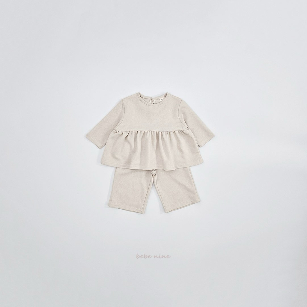 🌸預訂 韓國直送🌸🇰🇷Bebenine兩色後背絲帶寬鬆長袖上下套裝