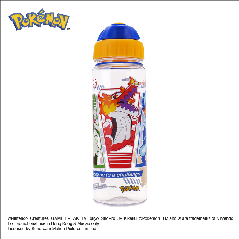 Pokémon 450ml BPA Free Water Bottle w/ 2 Openings Lid 膠水樽 (2開口設計)
