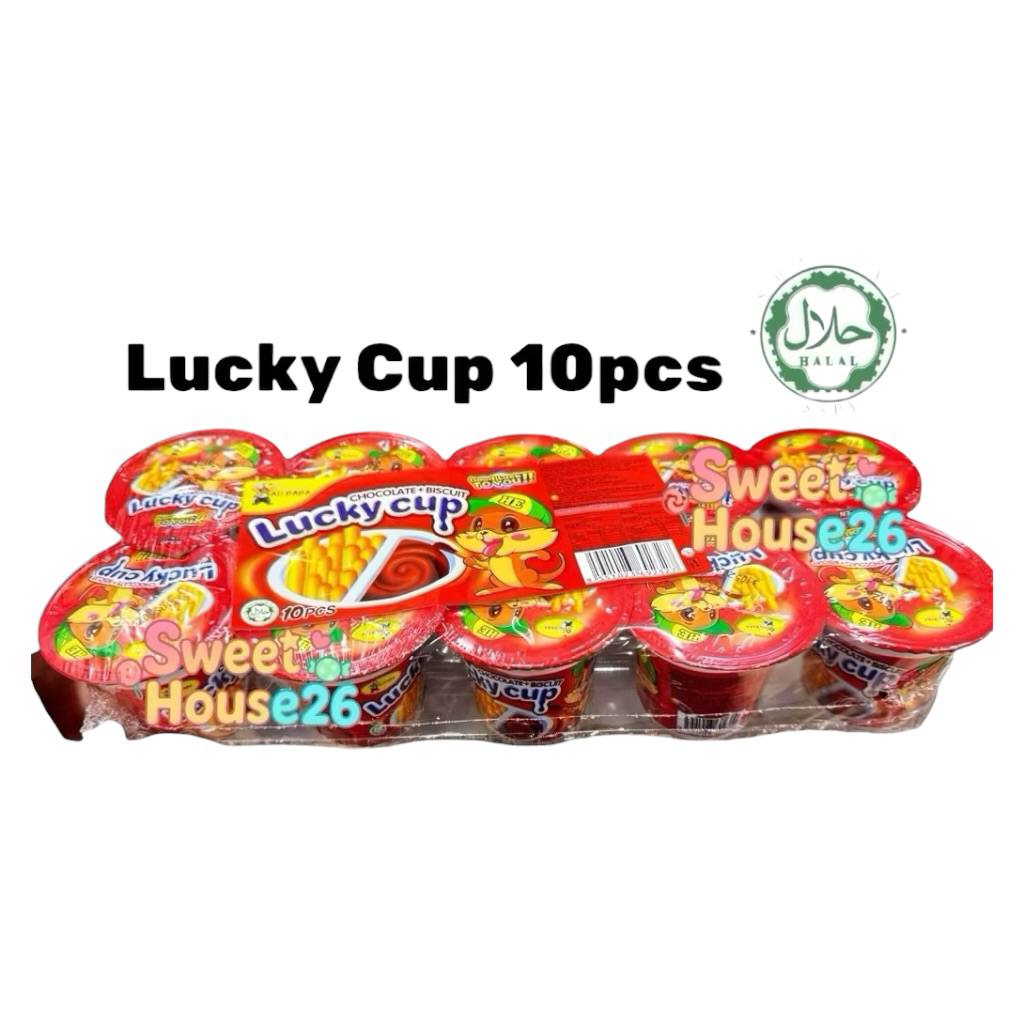 Alibaba Lucky Cup (biskut stick+chocolate) 10pcs