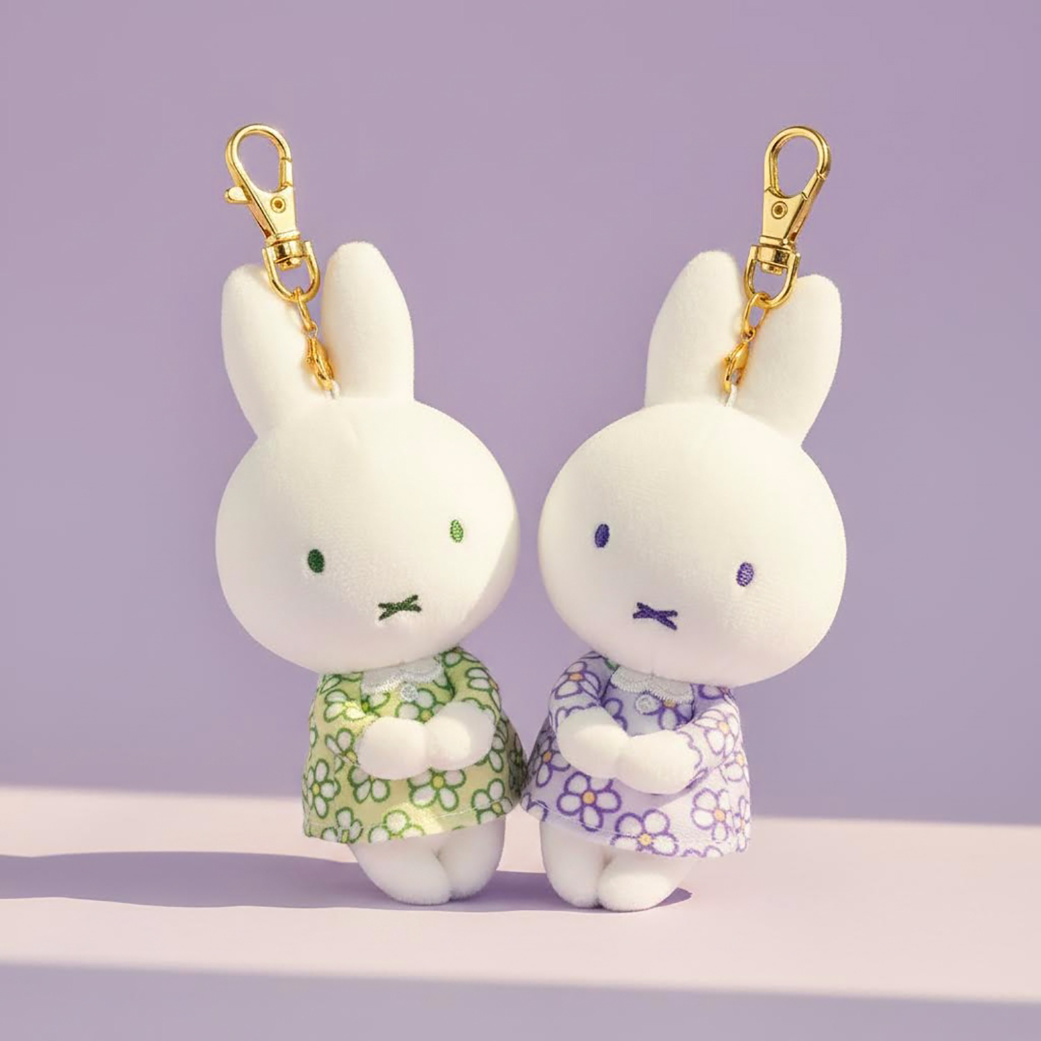 Miffy - 公仔掛飾 (紫色花裙子款)