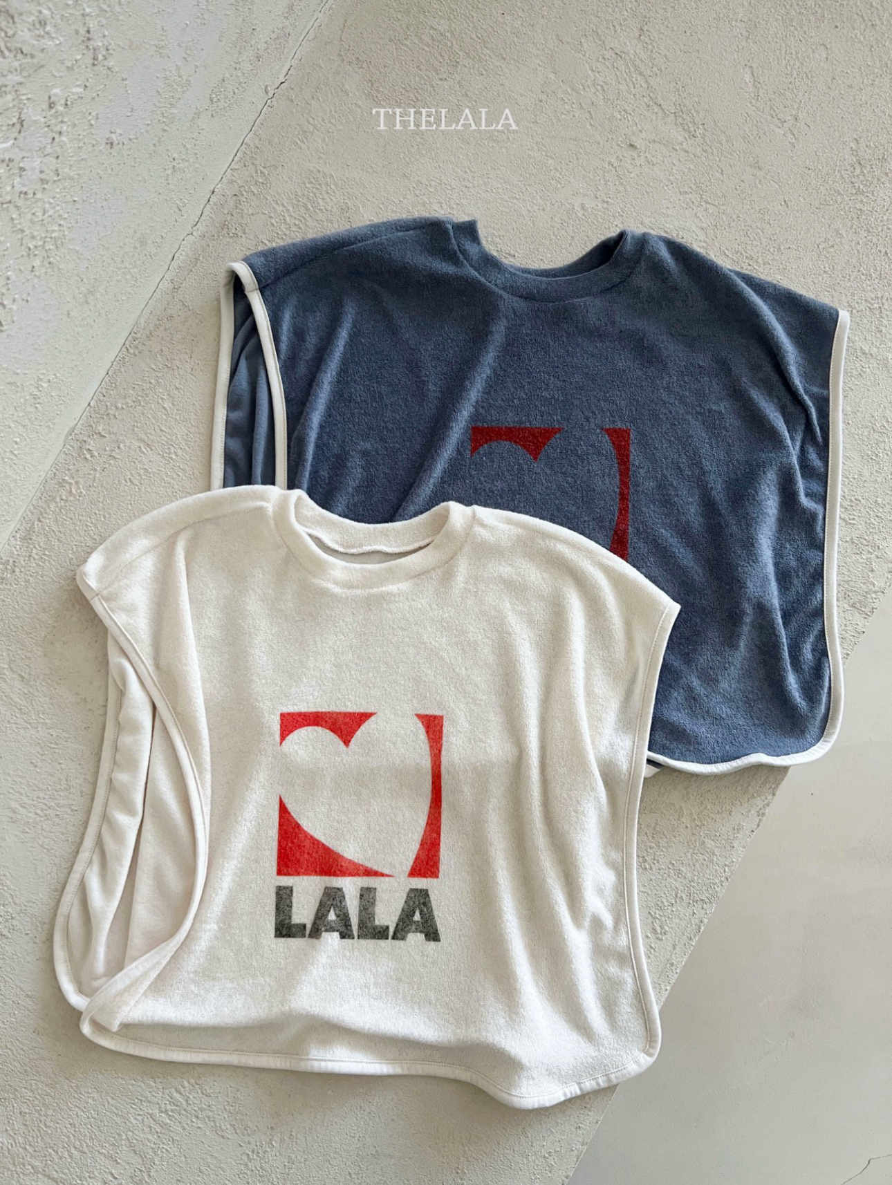 🌸預訂 韓國直送🌸🇰🇷THELALA兩色愛心標誌印花寬鬆背心