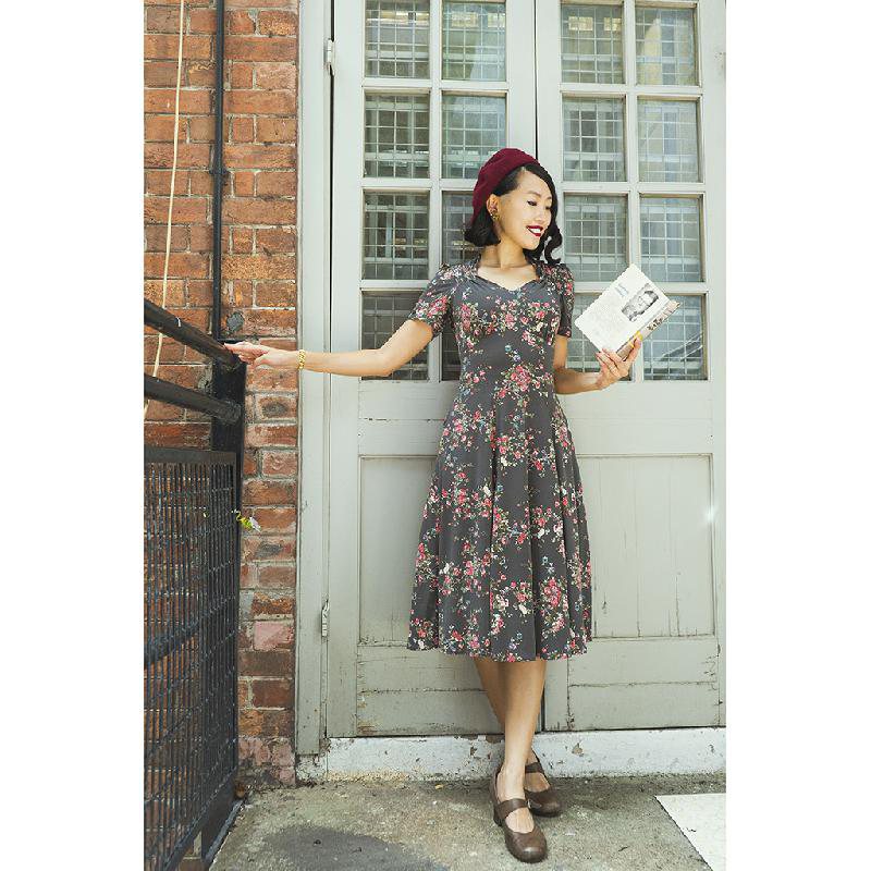 (SOLD OUT)1940s War Time Sweetheart Day Dress(FM104)