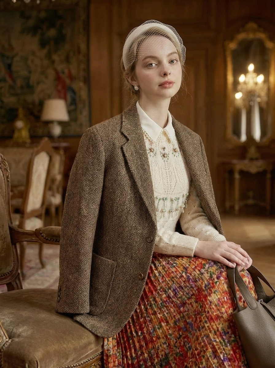 Herringbone英國製人字呢絨英倫復古西裝