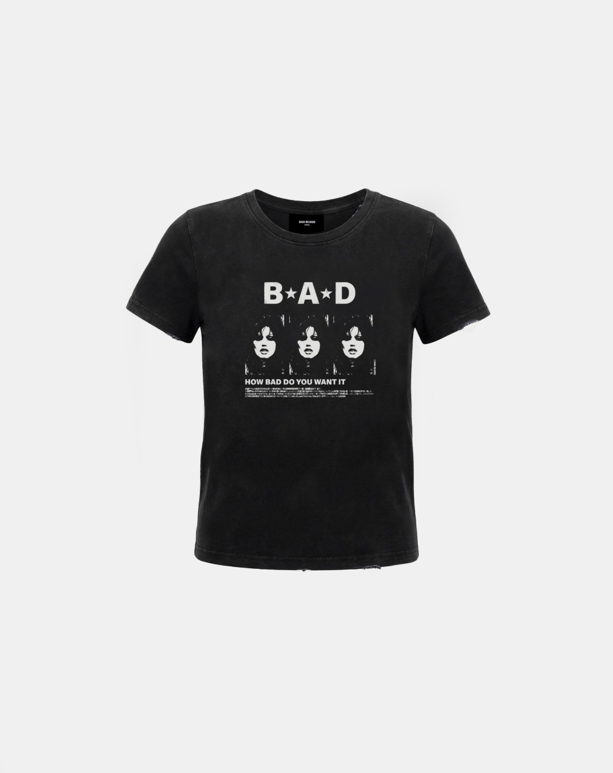 BADBLOOD[w-tee26-139] B.A.D. Short Sleeve T-Shirt - Black