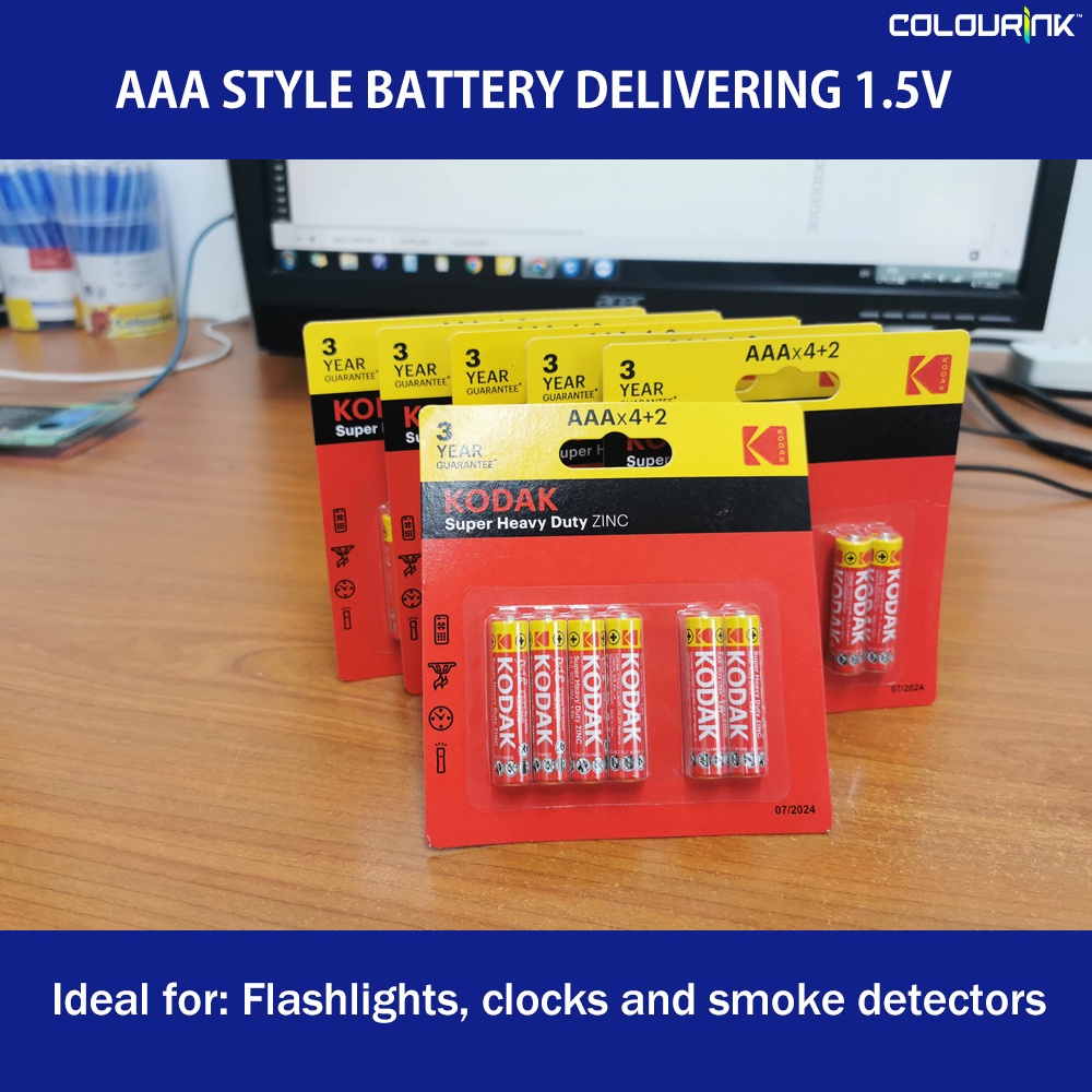 KODAK Zinc AAA Super Heavy Duty Battery 1.5V 6 UNIT
