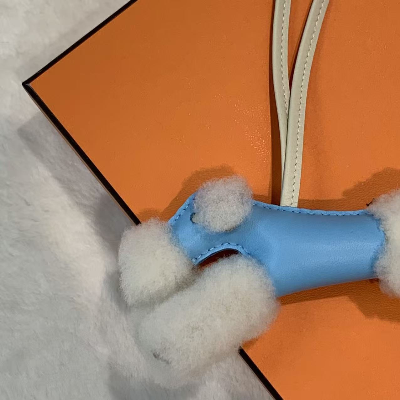 🫧full set有正單 超可愛25年Hermes Budy糖果藍色掛件