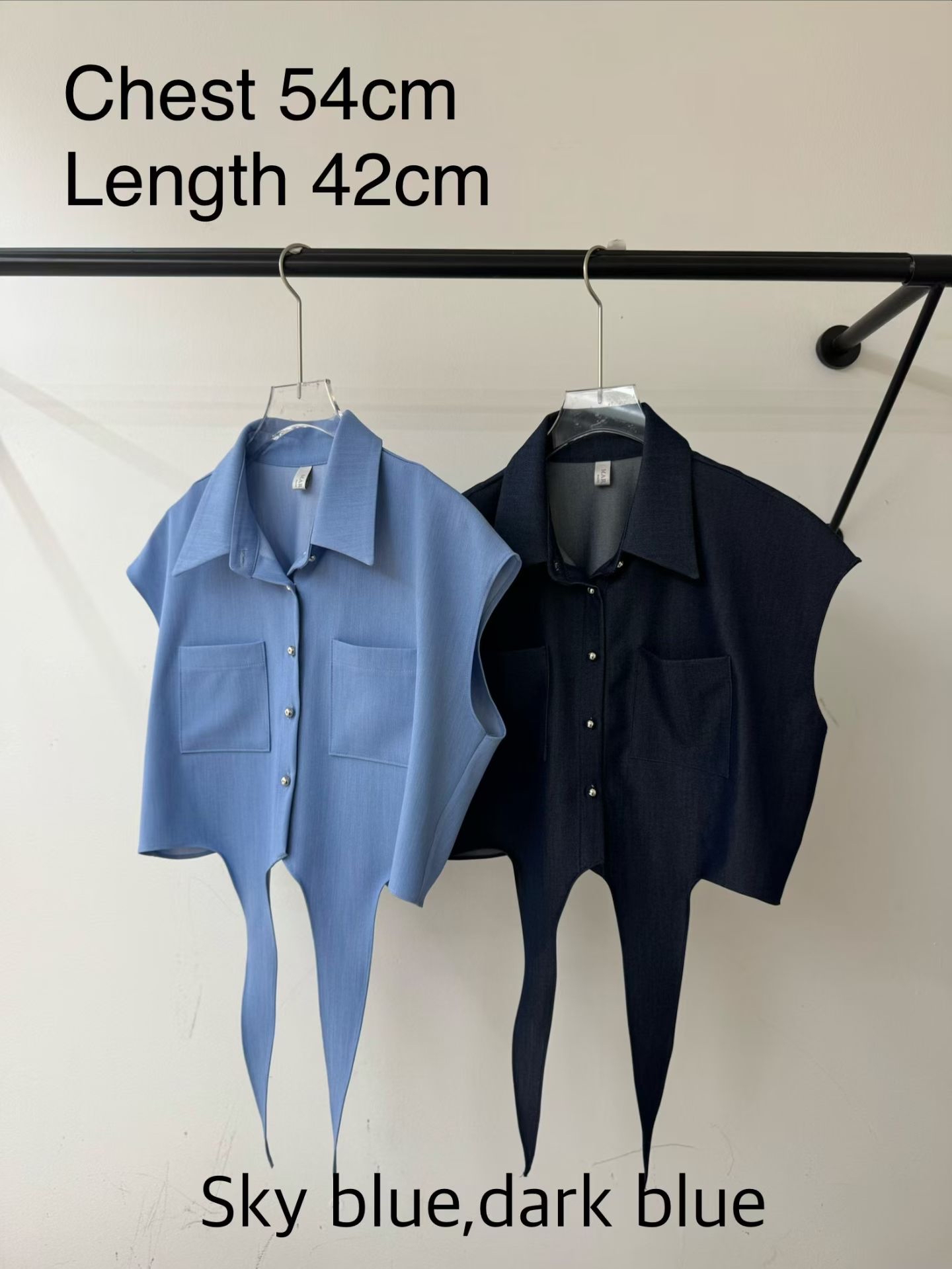 M1 綁結薄牛仔Top 