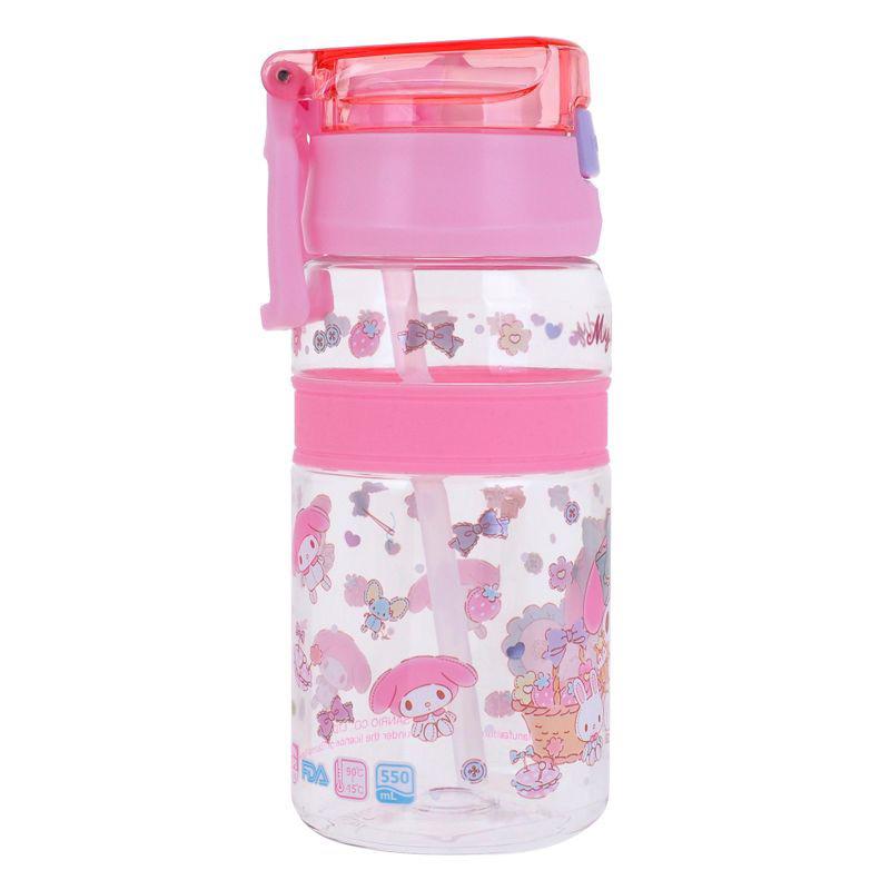 My Melody 550ml BPA & BPS Free 膠水樽連飲管(9-8328-1）