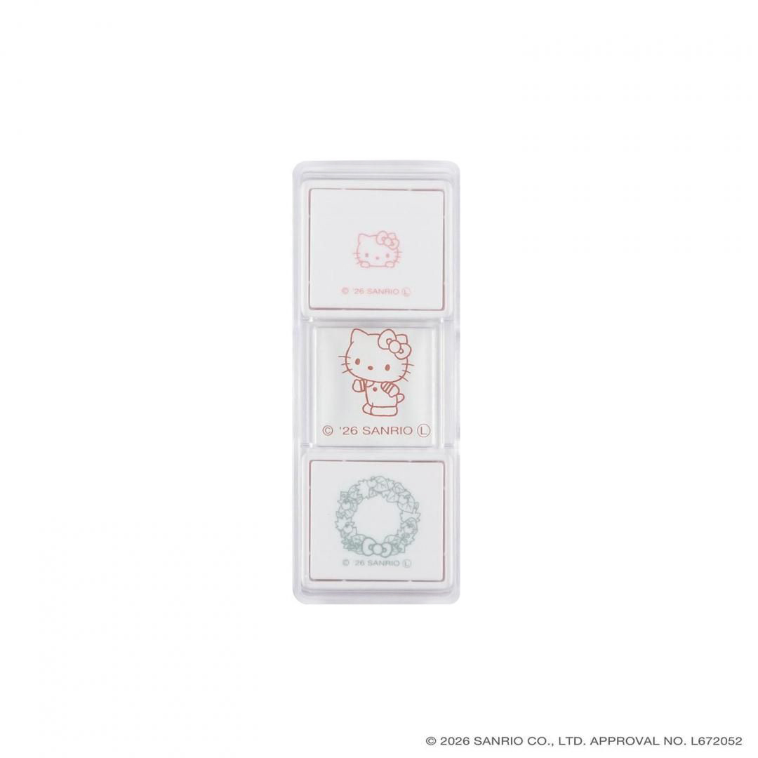 現貨｜Sanrio Hello Kitty Kutsuwa 日版 Hancoco slide 可堆疊 雙色雙圖案 印章 (SA013A)