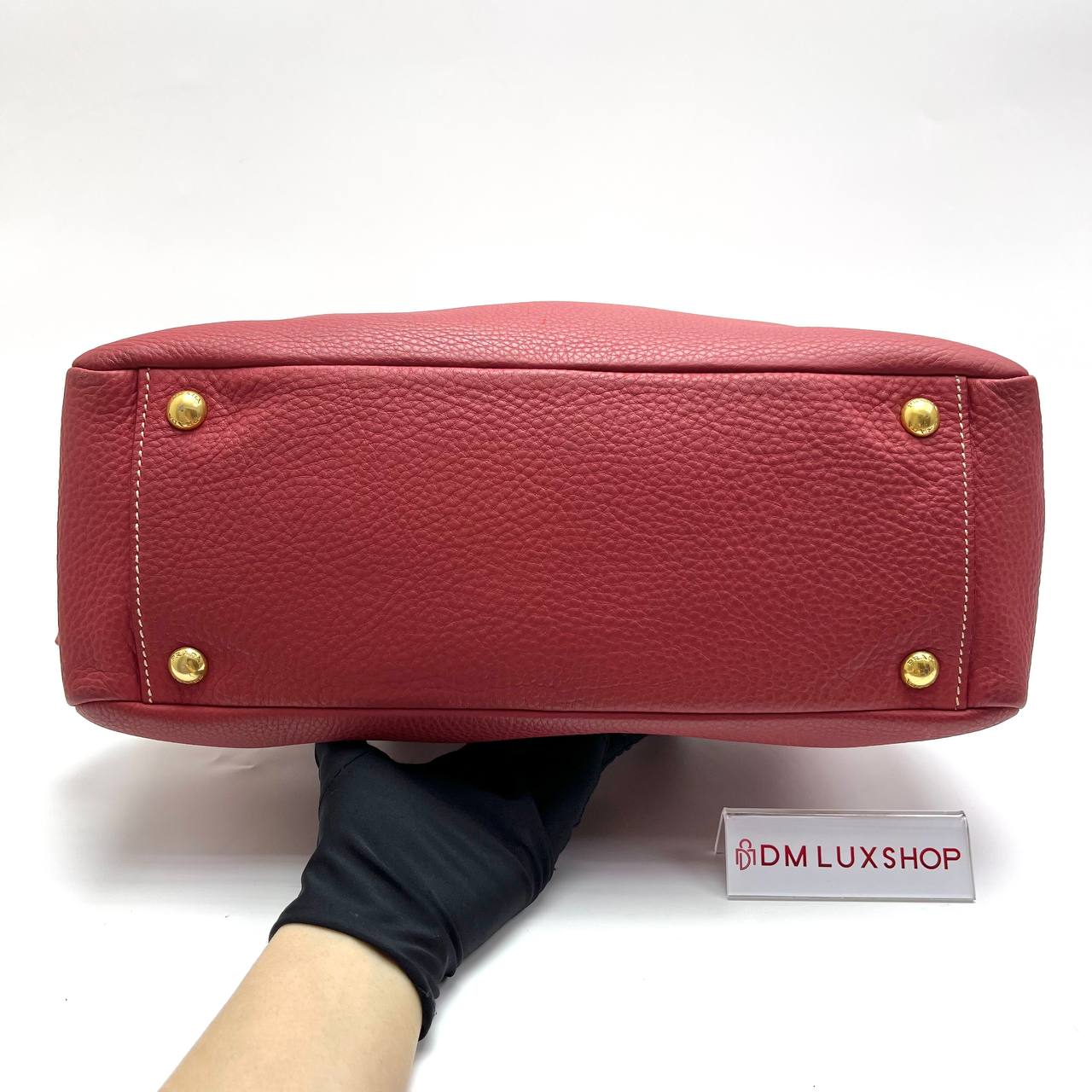Prada Red Leather Tote