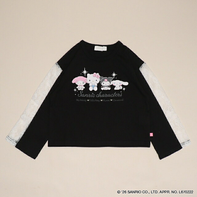 🆕【⭐訂購⭐】日本直送 🇯🇵🌀#Sanrio 蕾絲邊 長袖Tee［2款選］🌀 [ELIA-0094][261013]