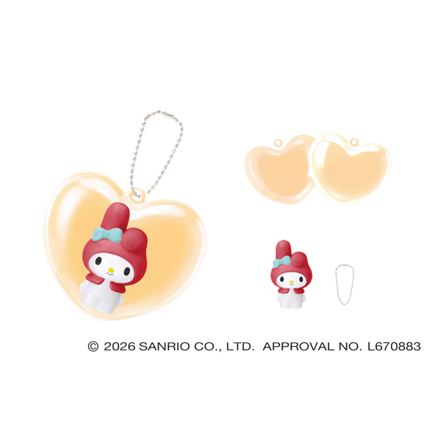 Sanrio - 心型膠囊系列掛飾 (全10款)