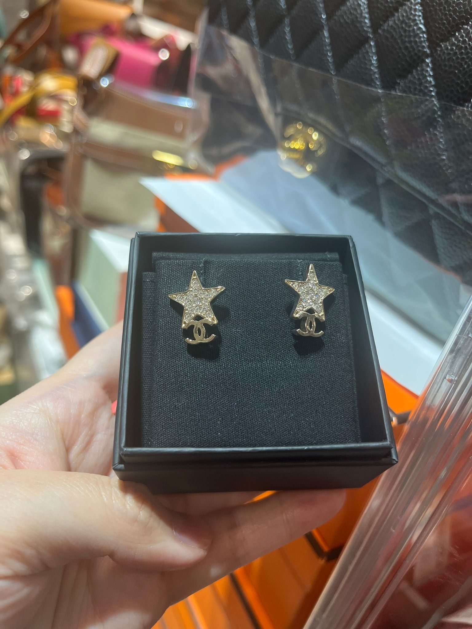 Chanel earrings star cc logo 2024年 100%Authentic ,99%New ✅塵袋✅box