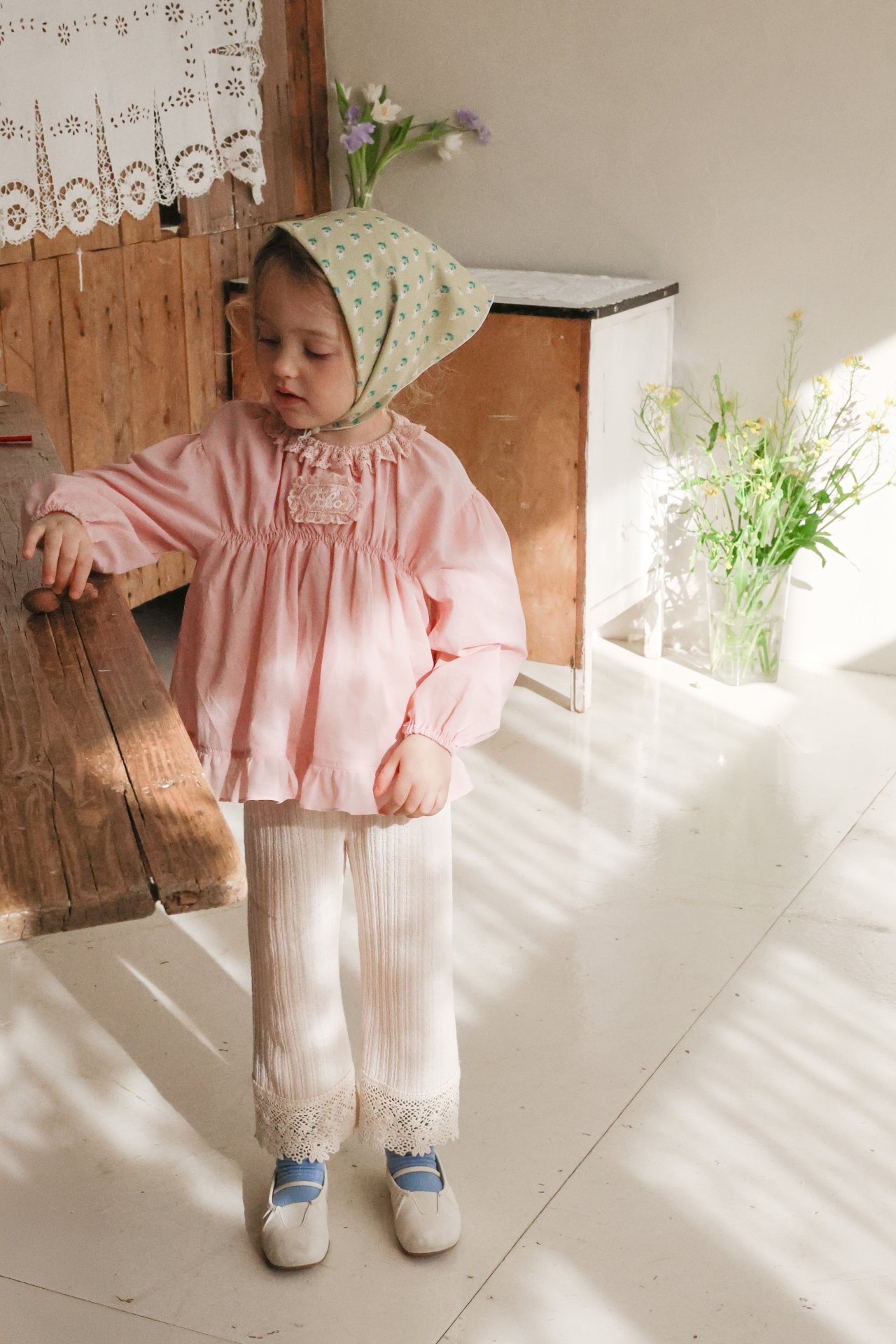 Flo | knit pants (Ivory 120(105-115)