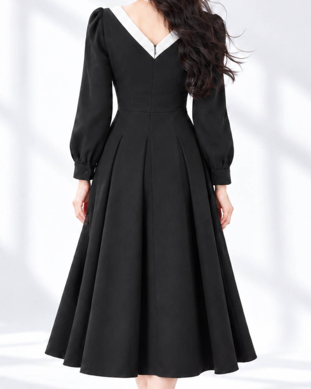 5177 Imperial Pearl Jacquard Midi Dress