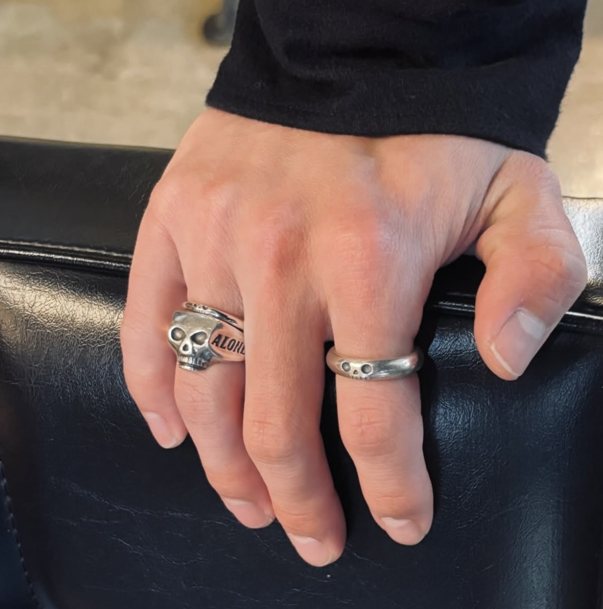 Vantique FUNNY SKULL RING/L