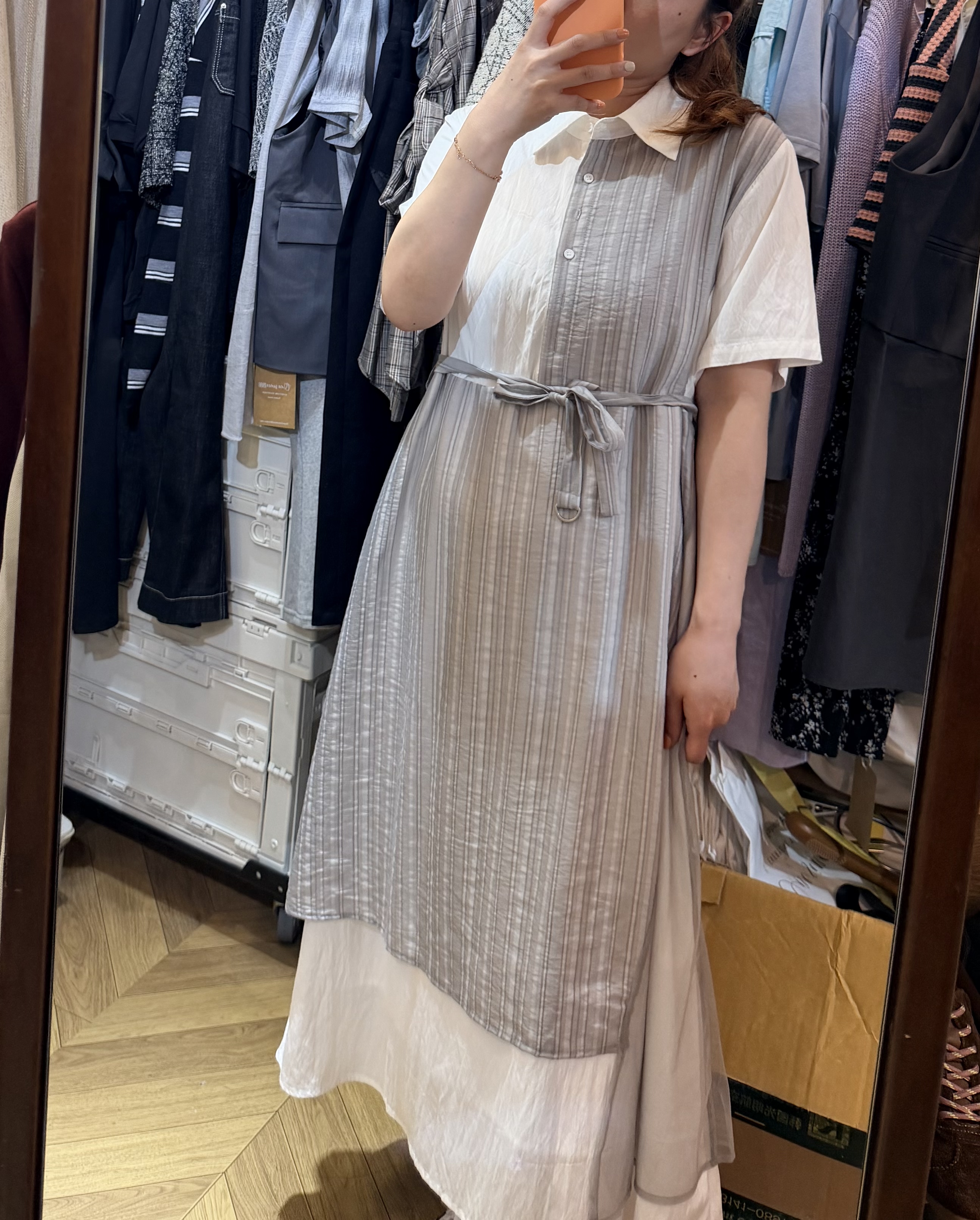 OPS5 ✨拼布恤領連身裙