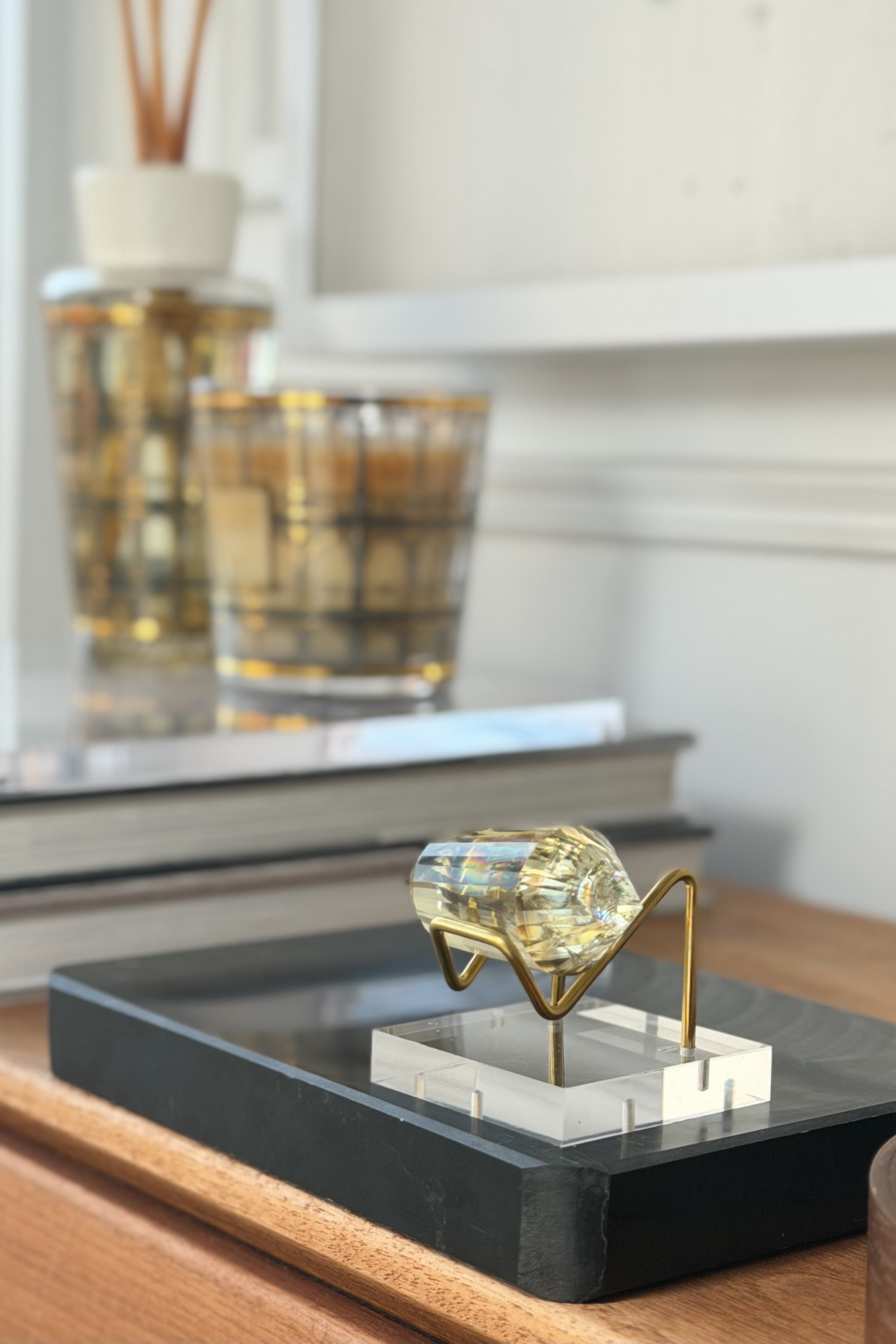  ༒6.2cm 黃晶沃格爾雙尖༒ VC.1155CF6GA5-RB15*5NF