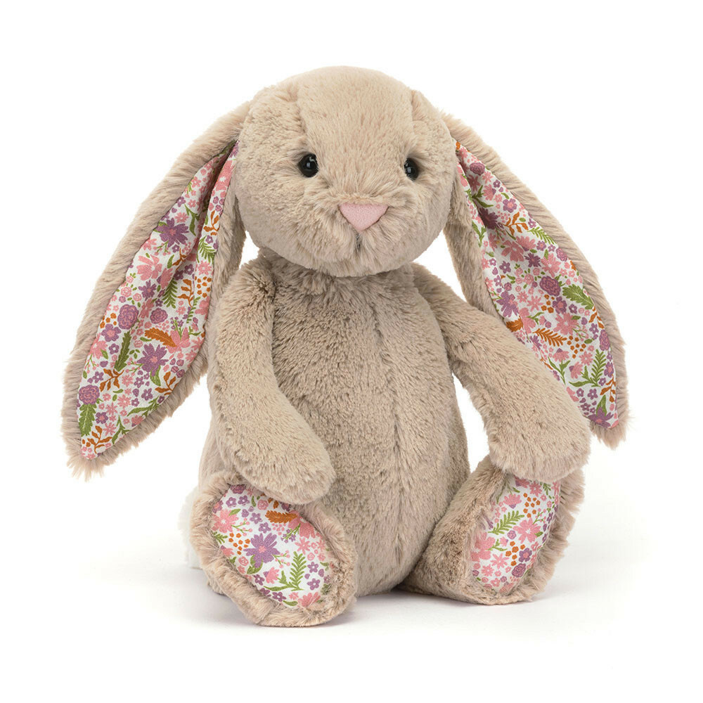 jELLYCAT Blossom Beige Bunny 'Petal' H18/H31cm 卡其碎花兔